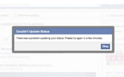 Facebook Suffers Sitewide Errors for Many Users
