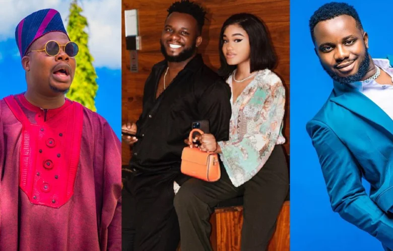 “So Mumu Man Sef Sabi Better Thing” – Mr Macaroni Trolls Sabinus After He Celebrated His Partner On Her Birthday